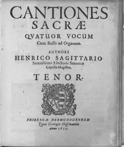 Image illustrative de l’article Cantiones sacrae (H. Schütz, 1625)