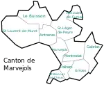 Canton de Marvejols avant 2015