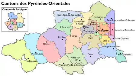 Carte des Cantons