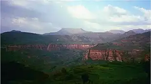 Canyon dans le nord du Tigré.