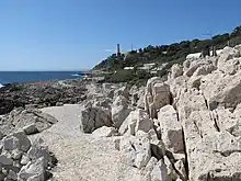 Le sentier du littoral autour du cap.