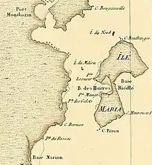 Cap Bernier (Atlas de l'expédition Baudin)