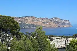 Cap Canaille à Cassis dans le sud-est.