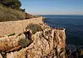 Sentier du littoral au cap d’Antibes.