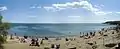 Panorama plage de la Grande-Conque et rocher des Deux-frères.