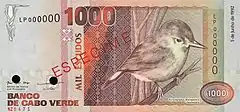 Description de l'image Cape Verde - 1992 1000CVE note - front.jpg.