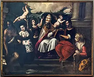 Saint Grégoire et autres saintsAntonio Vassilacchi