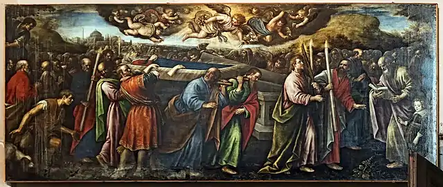 Transport du corps de la Vierge au tombeauLeandro Bassano