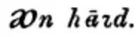 Transcription ᴔn hꬰ̄ꭋd (avec une majuscule initiale) dans Gerbet 1908.
