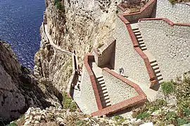 L'escalier dit Escala del Cabirol.