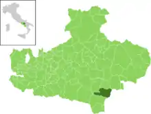 Localisation de Caposele