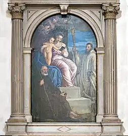 Vierge à l'Enfant avec saint Antoine le grand et Saint-Bernard" San Francesco della Vigna