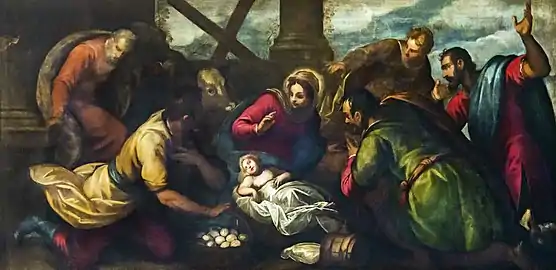 L'Adoration des bergers d'Antonio Vassilacchi