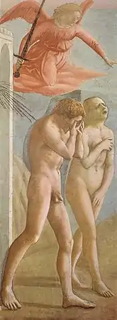 Masaccio, Adam et Ève chassés de l'Éden.