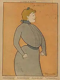 Mily Meyer, paru dans Le Rire, janvier 1902.
