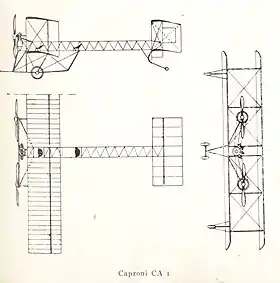 vue en plan de l’avion