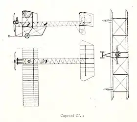 vue en plan de l’avion