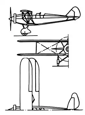 vue en plan de l’avion