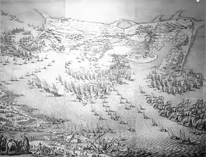 Siège de l'île de Ré en 1627 (gravure de Callot).