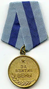 Médaille pour la prise de Vienne