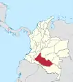 Le département de Caquetá à partir de 1981.