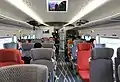 Seconde classe d'un CRH380A Vibrant Express (version MTR Hong Kong)