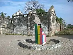 Drapeau à Carabane (Casamance).