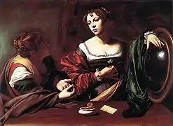 Le Caravage, Marthe et Marie-Madeleine, vers 1598.