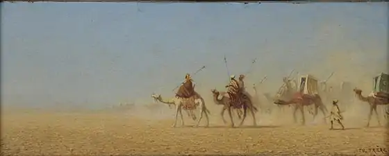 Caravane traversant le désert, Musée des Beaux-Arts de Reims