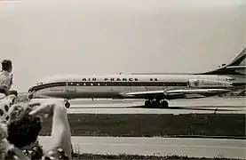 Caravelle F-BHRY au roulage en 1963