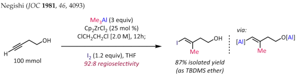 Exemple de carboalumination.