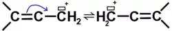 Formes mésomères du carbocation