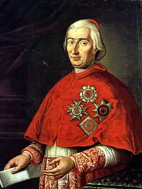 Portrait d'un homme de trois-quarts, toque rouge et manche brodée, tenant une lettre sur le bas de l'image
