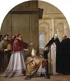 Saint Bruno refuse l'archevêché de Reggio di Calabria, chartreuse d'El Paular.