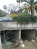 Début de la partie couverte sur 1,5 km à Menton.