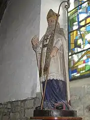 Statue de Saint Cado dans la chapelle de Careil à Guérande.