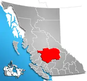 Localisation de District régional de Cariboo