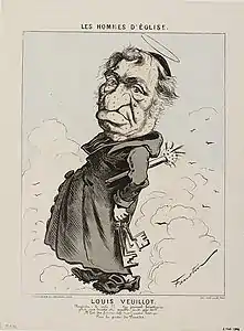 Caricature de Louis Veuillot.