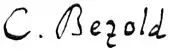 signature de Carl Bezold