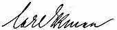 signature de Carl Gustaf Ekman