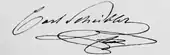 signature de Karl Wilhelm Scheibler