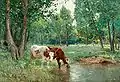 Paysage avec vaches, 1890.