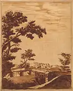 Paesaggio con Castelo XVIIIe siècle