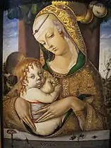 Carlo Crivelli, Vierge à l'Enfant, vers 1480.