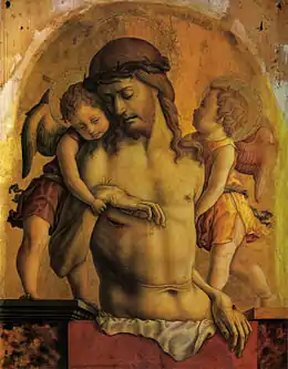 Pietà de Montefiore (Christ en homme de douleurs), National Gallery  Londres, à l’origine à l’Église de Montefiore dell'Aso dans les Marches.