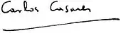 Signature de Carlos Casares Mouriño