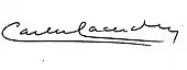 signature de Carlos Lacerda