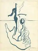 Expresión (1932-1933), dessin sur papier, MUMA, Alzira (Espagne)