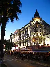 L'hôtel Carlton pendant le festival de Cannes 2009.