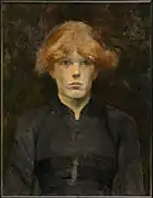 Henri de Toulouse-Lautrec, Carmen, 1884, huile sur toile, 52,9 x 40,8 cm